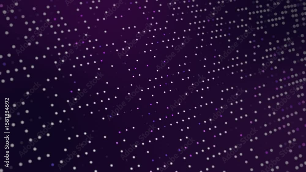 purple abstract technologic background, digital data protection wave template animation