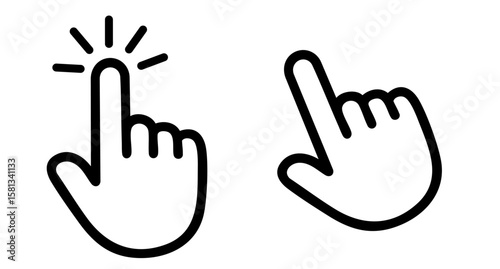 Click and Point Hand Cursor