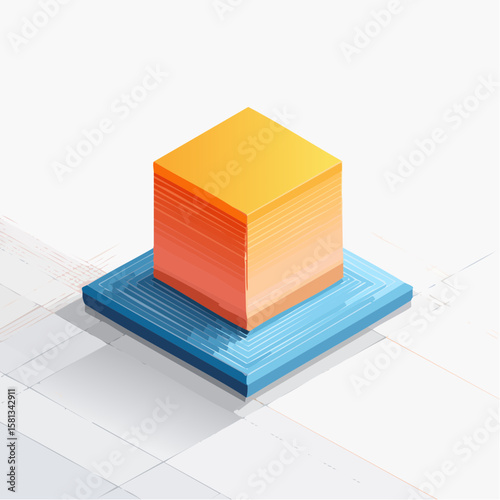 building blocks isolated on white
