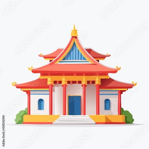 pavilion in the temple