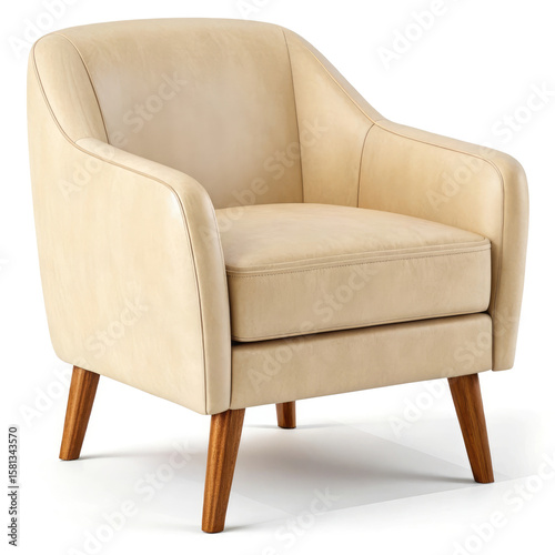 leather sofa isolated on white background