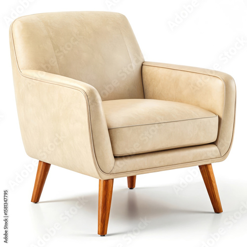 leather sofa isolated on white background