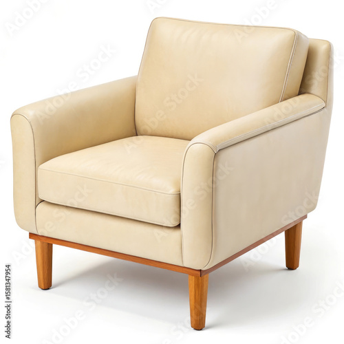 leather sofa isolated on white background