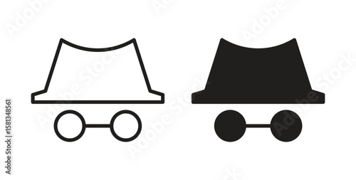 Incognito icon. Vector illustration, flat and stroke