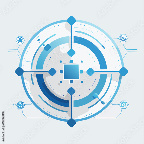vector illustration of target