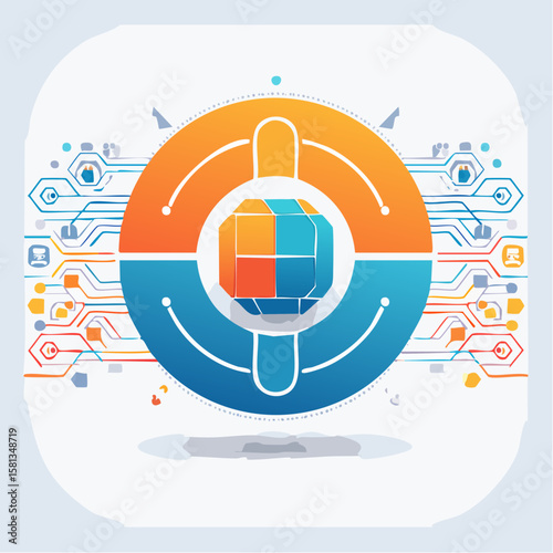 vector illustration of an abstract background