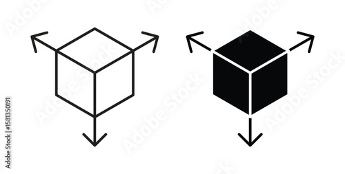 Bim icon. Vector illustration, flat and stroke