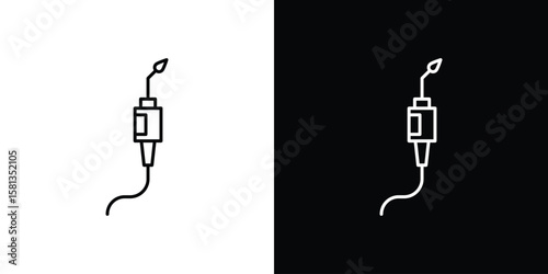 Tableau sur toile Welding icon pack with black and white editable stroke lines for graphic design