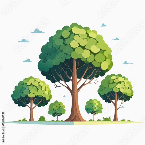 vector illustration of a tree