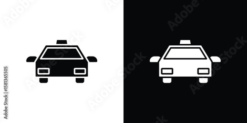 Foto Taxi icon. vector graphics pack.