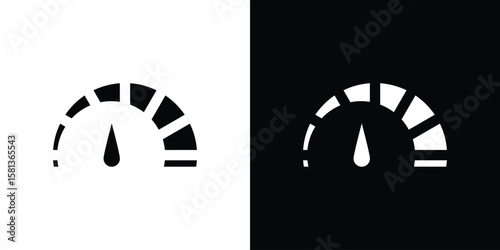 Foto Tachometer icon. vector graphics pack.