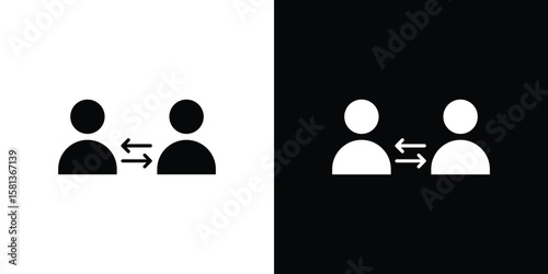 Tableau sur toile Mediator icon. vector graphics pack.