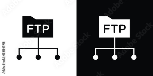 FTP icon. vector graphics pack.