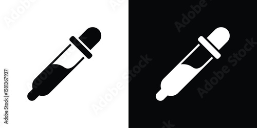 Eye dropper icon. vector graphics pack.