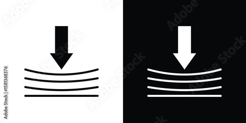 Compress icon. vector graphics pack.