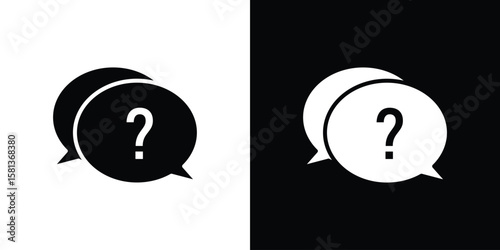 Comment question icon. vector graphics pack.