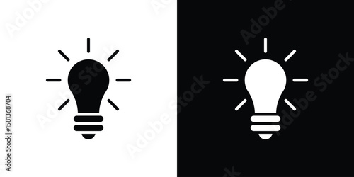 Bulb icon. vector graphics pack.