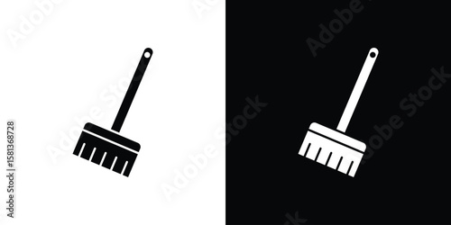 Broom icon. vector graphics pack.