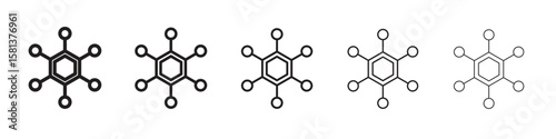 Chart connected icon. Thin line illustration. outline drawing, Editable stroke