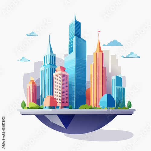 modern city skyline
