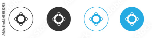 Life buoy icon design Concept collection for UI UX