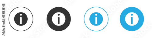 Info icon design Concept collection for UI UX