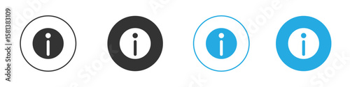 Info icon design Concept collection for UI UX