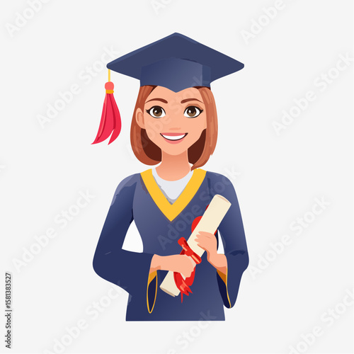 graduate with diploma
