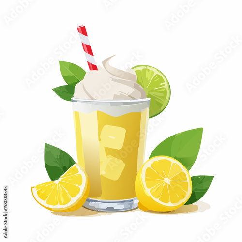 lemon juice with lemon
