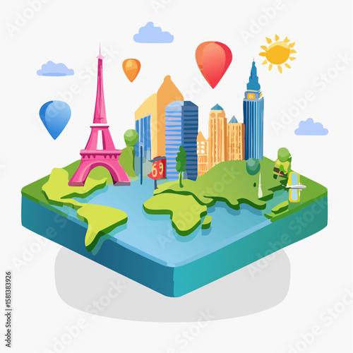 vector illustration of city