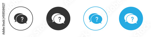 Comment question icon design Concept collection for UI UX