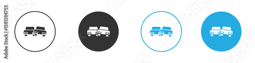 Car crash icon design Concept collection for UI UX
