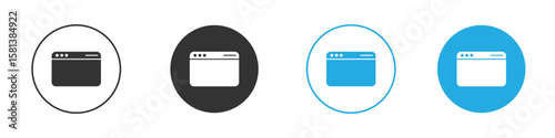 Browser icon design Concept collection for UI UX