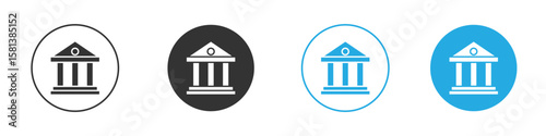 Bank icon design Concept collection for UI UX