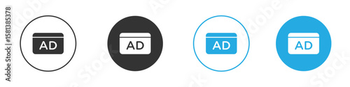 Ad icon design Concept collection for UI UX
