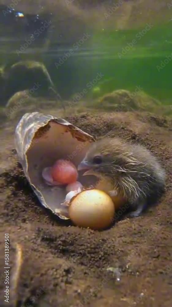 Imaginary Life: AI-Generated Underwater Birth Scene