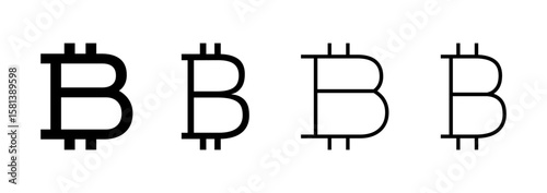 Bitcoin icon logo design. bitcoin sign and symbol. payment symbol. cryptocurrency logo