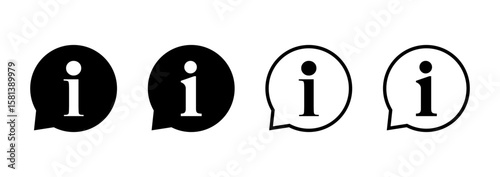 Information sign icon logo design. about us sign and symbol. question mark icon