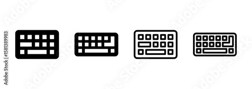 Keyboard icon logo design. keyboard sign and symbol
