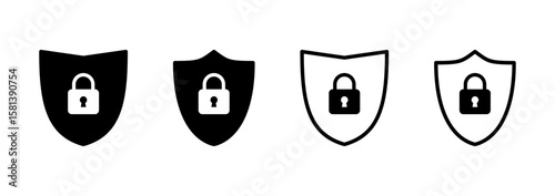 Security icon logo design. protection icon. privacy. vpn