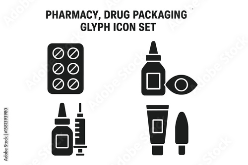 Plastic Recycling Process Icon Set. Waste Management, Conveyor Belt, Sustainability, Reuse, Energy Recovery, Chemical and Thermal Recycling, Sorting, Bin, Truck, Logistics. Vector Illustration