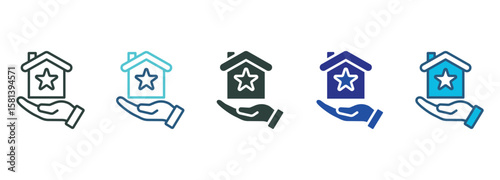 Heritage Icon Set Multiple Style Of