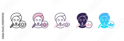 Rejuvenate icon set multiple style collection
