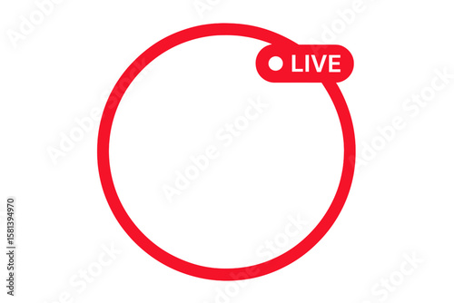 Live video streaming frame set, social media avatar frames, user profile or avatar frame for broadcast stream, live broadcast stories, streaming overlay, online video, content creator, influencer