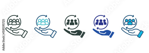 Inclusion Icon Set Multiple Style Of
