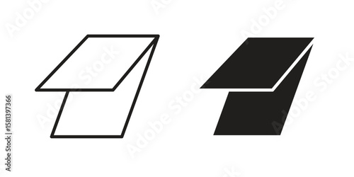 Roof window icon design element. Editable stroke. Vector