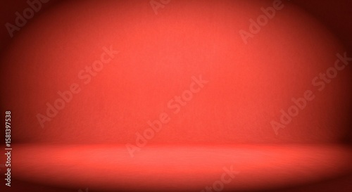 Warm Red Studio Backdrop with Soft Gradient Lighting and Subtle Texture