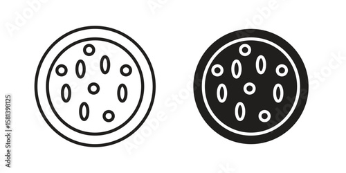Leukemia icon design element. Editable stroke. Vector