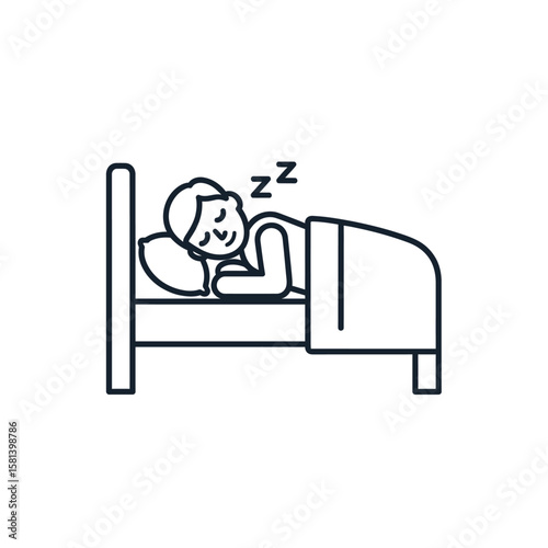 Relaxing Sleep Time Illustration