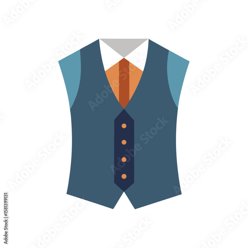 waistcoat vector illustration